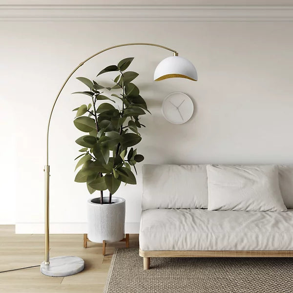 luna bella arc floor lamp by nova of california