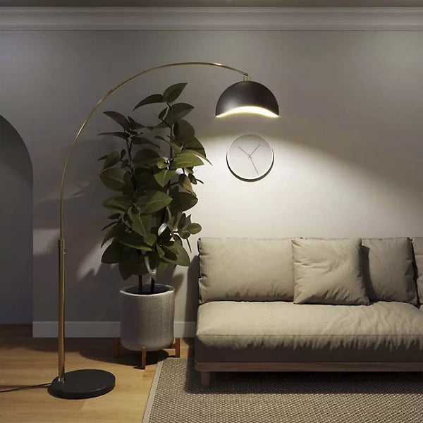 luna bella arc floor lamp by nova of california