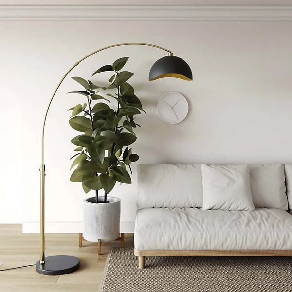 luna bella arc floor lamp by nova of california