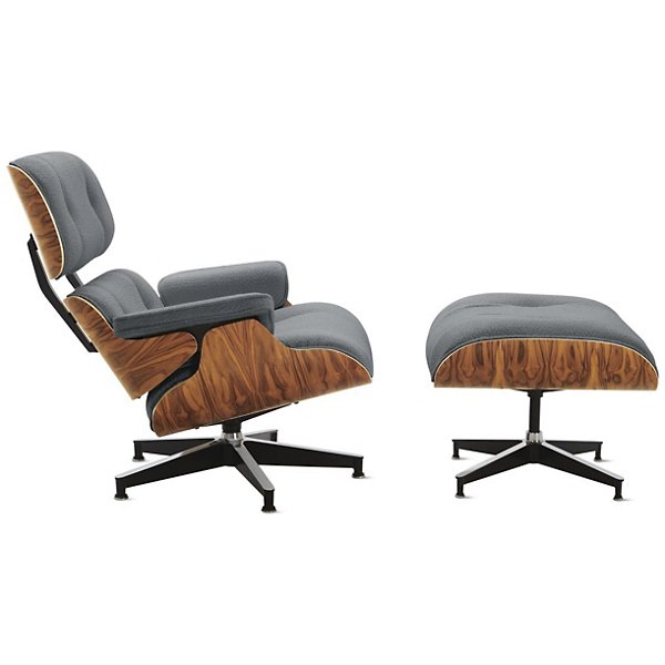 eames lounge chair with ottoman by charles ray eames for herman miller tall